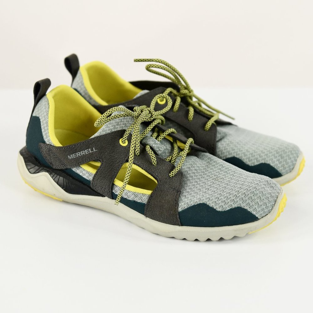 Merrell 1Six8 Slice Blue Surf Women's Lace Up Trainers Shoes 9